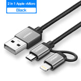 Alpha Charge 3 in 1 USB Cable for iPhone, Micro USB and Type C Cable