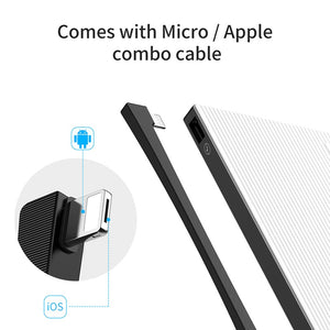 Portable 10000mAh USB LCD Powerbank